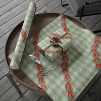 Omaomao Aloha Hawaii Wrapping Paper Rosebud Lei With Palaka Motif LT14 - Polynesian Pride