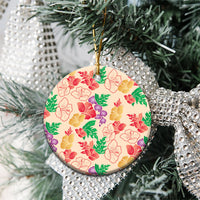 Colorful Aloha Hawaii Hibiscus Orchid Seamless Ceramic Ornament LT14 - Polynesian Pride