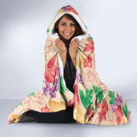 Colorful Aloha Hawaii Hibiscus Orchid Seamless Hooded Blanket LT14 - Polynesian Pride