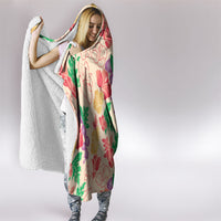 Colorful Aloha Hawaii Hibiscus Orchid Seamless Hooded Blanket LT14 - Polynesian Pride
