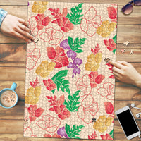 Colorful Aloha Hawaii Hibiscus Orchid Seamless Puzzle LT14 Colorful - Polynesian Pride