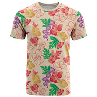 Colorful Aloha Hawaii Hibiscus Orchid Seamless T Shirt LT14 Colorful - Polynesian Pride