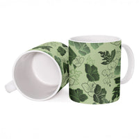 Vesuvian Green Aloha Hawaii Hibiscus Orchid Seamless Ceramic Mug LT14 - Polynesian Pride