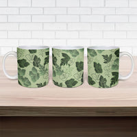 Vesuvian Green Aloha Hawaii Hibiscus Orchid Seamless Ceramic Mug LT14 - Polynesian Pride