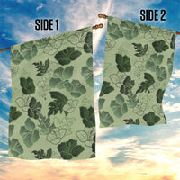 Vesuvian Green Aloha Hawaii Hibiscus Orchid Seamless Garden Flag LT14 - Polynesian Pride