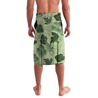 Vesuvian Green Aloha Hawaii Hibiscus Orchid Seamless Lavalava LT14 - Polynesian Pride