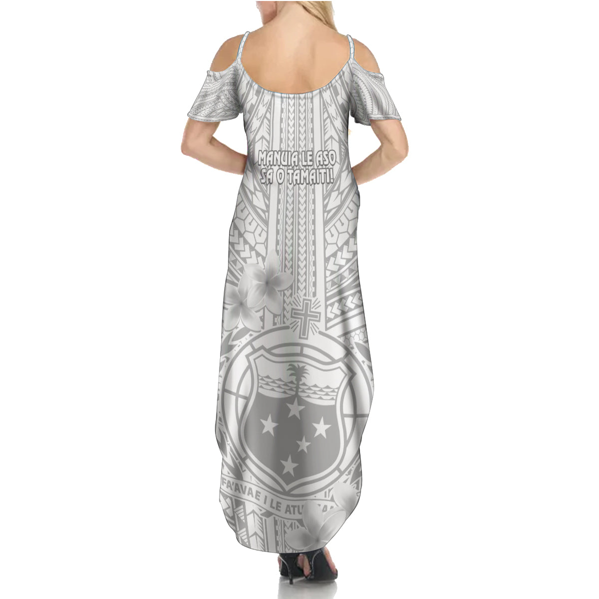 samoa-white-sunday-family-matching-summer-maxi-dress-and-hawaiian-shirt-manuia-le-aso-sa-o-tamaiti-polynesian-plumeria