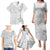 Personalised Samoa White Sunday Family Matching Puletasi Dress and Hawaiian Shirt Manuia le Aso Sa o Tamaiti Polynesian Plumeria LT14 - Polynesian Pride