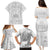 Personalised Samoa White Sunday Family Matching Puletasi Dress and Hawaiian Shirt Manuia le Aso Sa o Tamaiti Polynesian Plumeria LT14 - Polynesian Pride