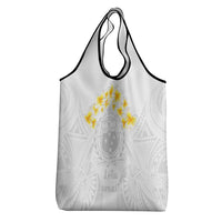 Samoa White Sunday Grocery Bag Lotu Tamaiti Coat Of Arms