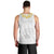 Personalised Samoa White Sunday Men Tank Top Lotu Tamaiti 2023 With Coat Of Arms LT14 - Polynesian Pride