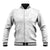 Polynesia White Sunday Baseball Jacket Polynesian Pattern With Tropical Flowers LT14 Unisex White - Polynesian Pride