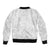 Polynesia White Sunday Bomber Jacket Polynesian Pattern With Tropical Flowers LT14 - Polynesian Pride