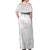 Polynesia White Sunday Off Shoulder Maxi Dress Polynesian Pattern With Tropical Flowers LT14 - Polynesian Pride