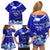 Personalised American Samoa Fautasi Race Family Matching Off Shoulder Short Dress and Hawaiian Shirt Eagle With Polynesian Pattern LT14 - Polynesian Pride