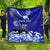 Personalised American Samoa Fautasi Race Quilt Eagle With Polynesian Pattern LT14 - Polynesian Pride