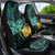 New Zealand Fantail Bird Car Seat Cover Maori Piwakawaka Kowhai - Paua Shell Pattern