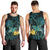 New Zealand Fantail Bird Men Tank Top Maori Piwakawaka Kowhai - Paua Shell Pattern