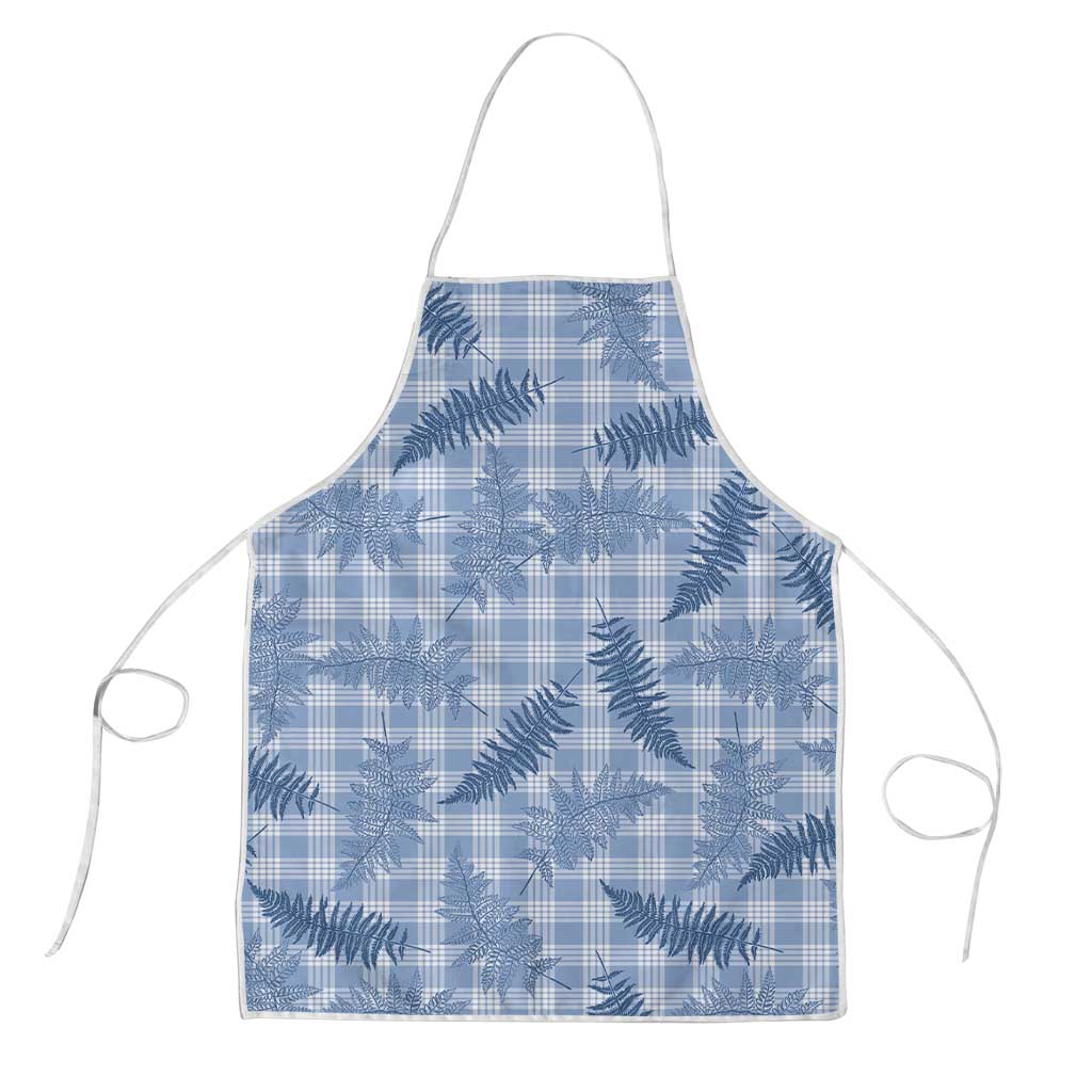 Blue Palaka Hawaii Palapalai Apron Hawaiian Fern - Polynesian Pride