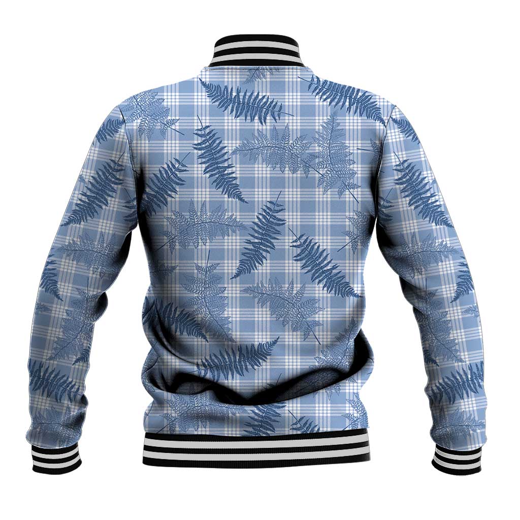 Blue Palaka Hawaii Palapalai Baseball Jacket Hawaiian Fern LT14 - Polynesian Pride