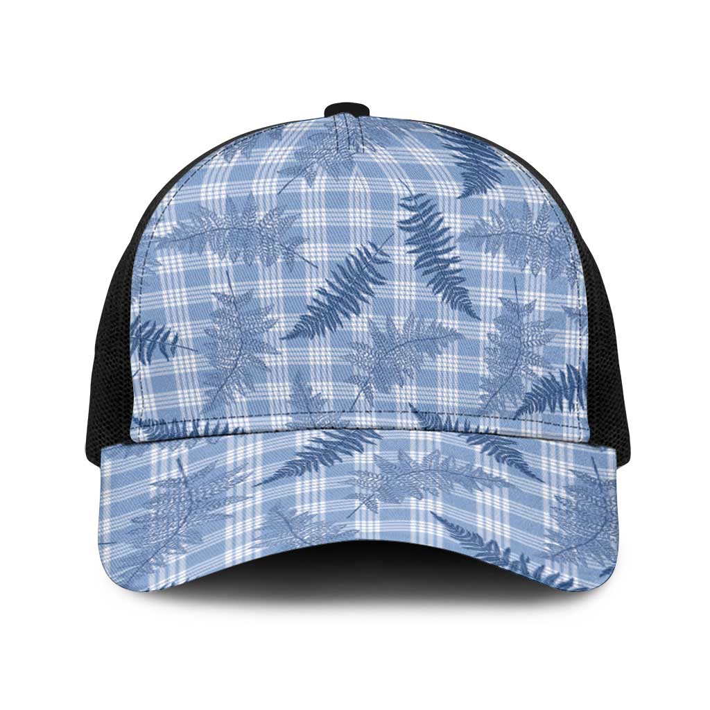 Blue Palaka Hawaii Palapalai Baseball Net Cap Hawaiian Fern LT14 One Size Black Blue - Polynesian Pride