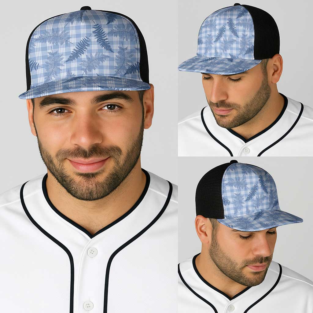 Blue Palaka Hawaii Palapalai Baseball Net Cap Hawaiian Fern LT14 - Polynesian Pride