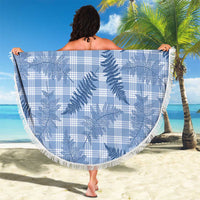 Blue Palaka Hawaii Palapalai Beach Blanket Hawaiian Fern - Polynesian Pride