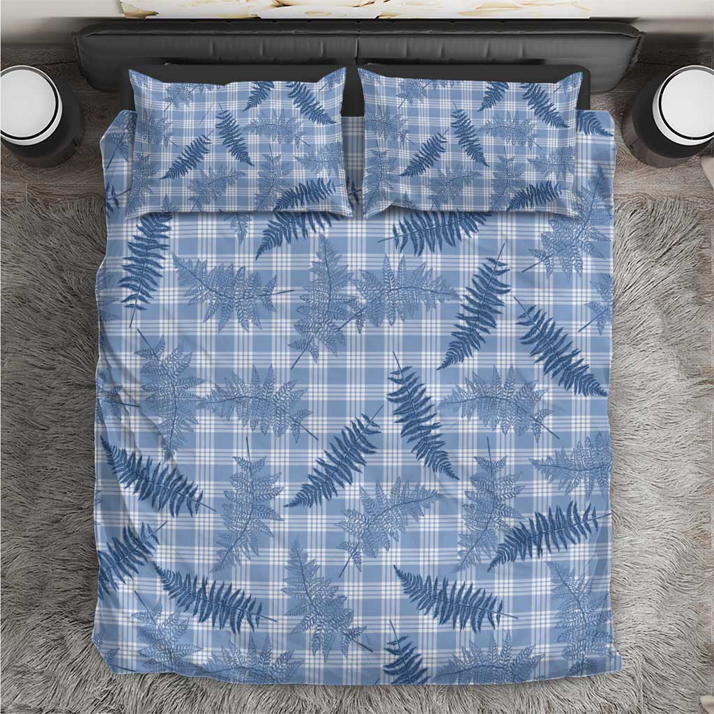 Blue Palaka Hawaii Palapalai Bedding Set Hawaiian Fern - Polynesian Pride