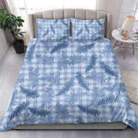 Blue Palaka Hawaii Palapalai Bedding Set Hawaiian Fern - Polynesian Pride