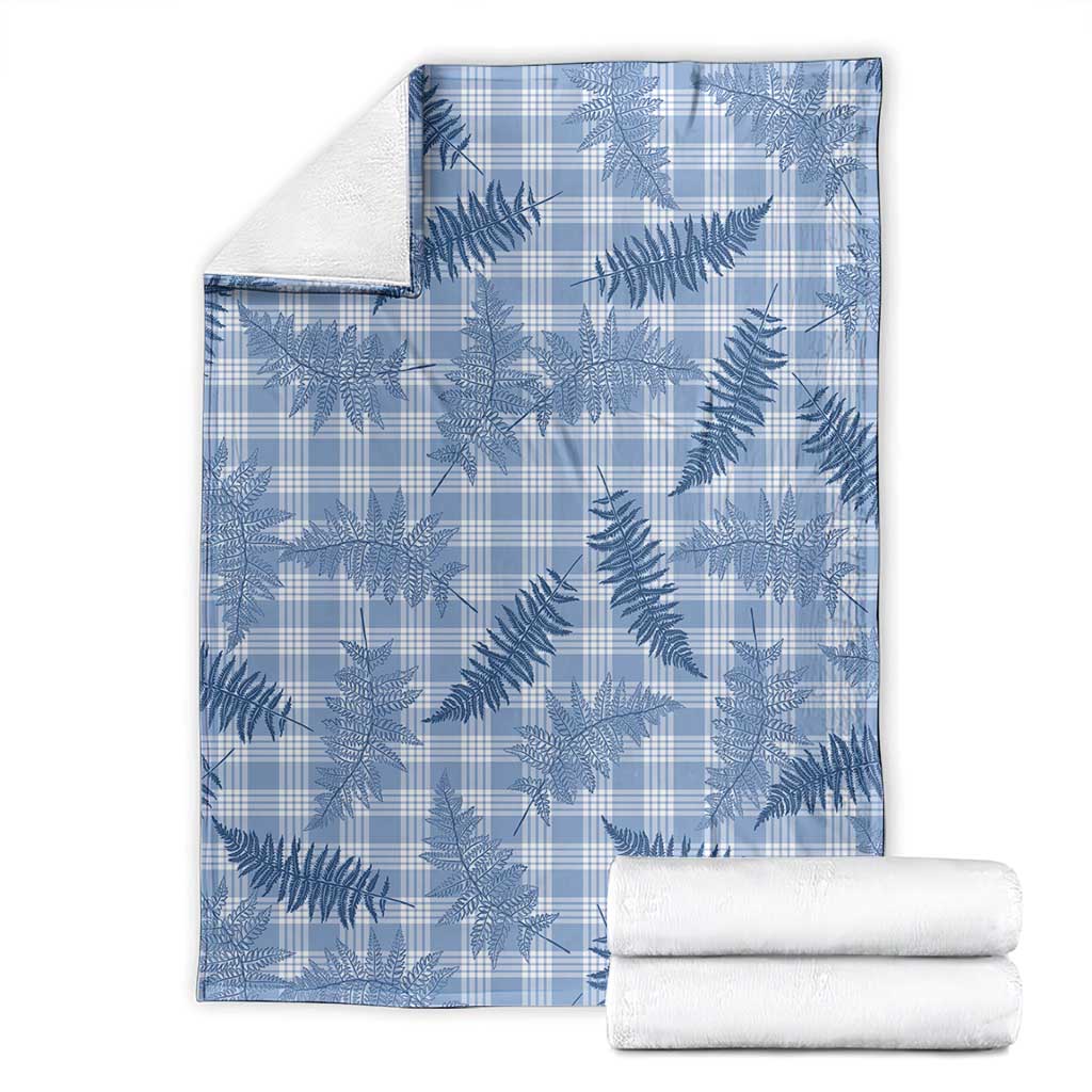 Blue Palaka Hawaii Palapalai Blanket Hawaiian Fern - Polynesian Pride