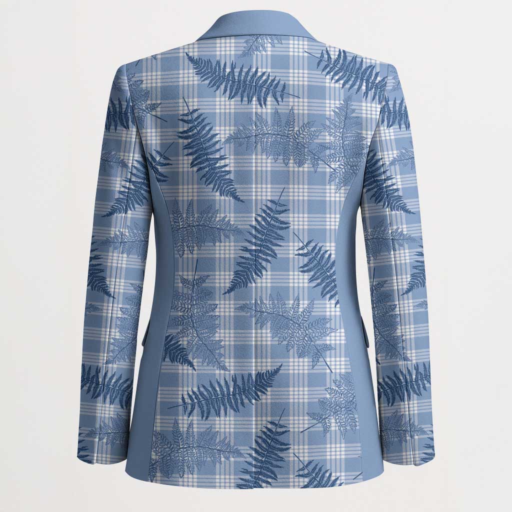 Blue Palaka Hawaii Palapalai Blazer Hawaiian Fern - Polynesian Pride