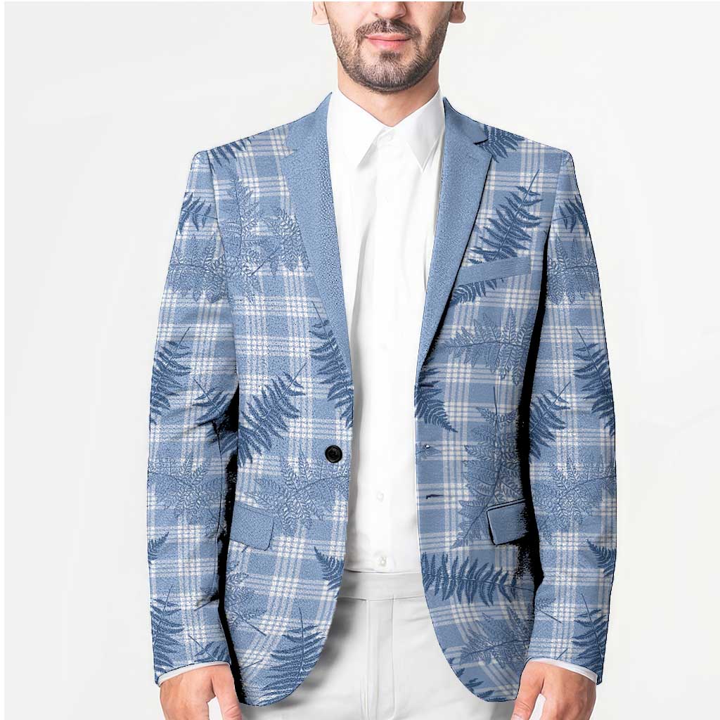 Blue Palaka Hawaii Palapalai Blazer Hawaiian Fern - Polynesian Pride