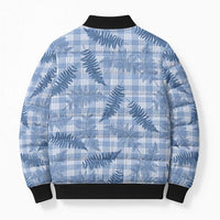 Blue Palaka Hawaii Palapalai Bomber Puffer Jacket Hawaiian Fern LT14 - Polynesian Pride