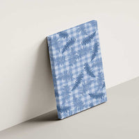 Blue Palaka Hawaii Palapalai Canvas Wall Art Hawaiian Fern LT14 - Polynesian Pride