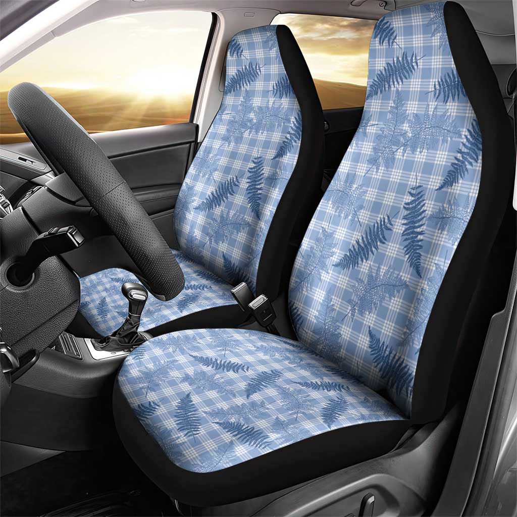 Blue Palaka Hawaii Palapalai Car Seat Cover Hawaiian Fern - Polynesian Pride