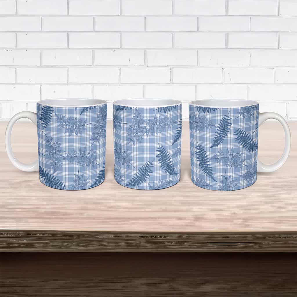 Blue Palaka Hawaii Palapalai Ceramic Mug Hawaiian Fern LT14 - Polynesian Pride