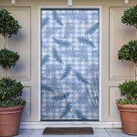 Blue Palaka Hawaii Palapalai Door Cover Hawaiian Fern LT14 Blue - Polynesian Pride
