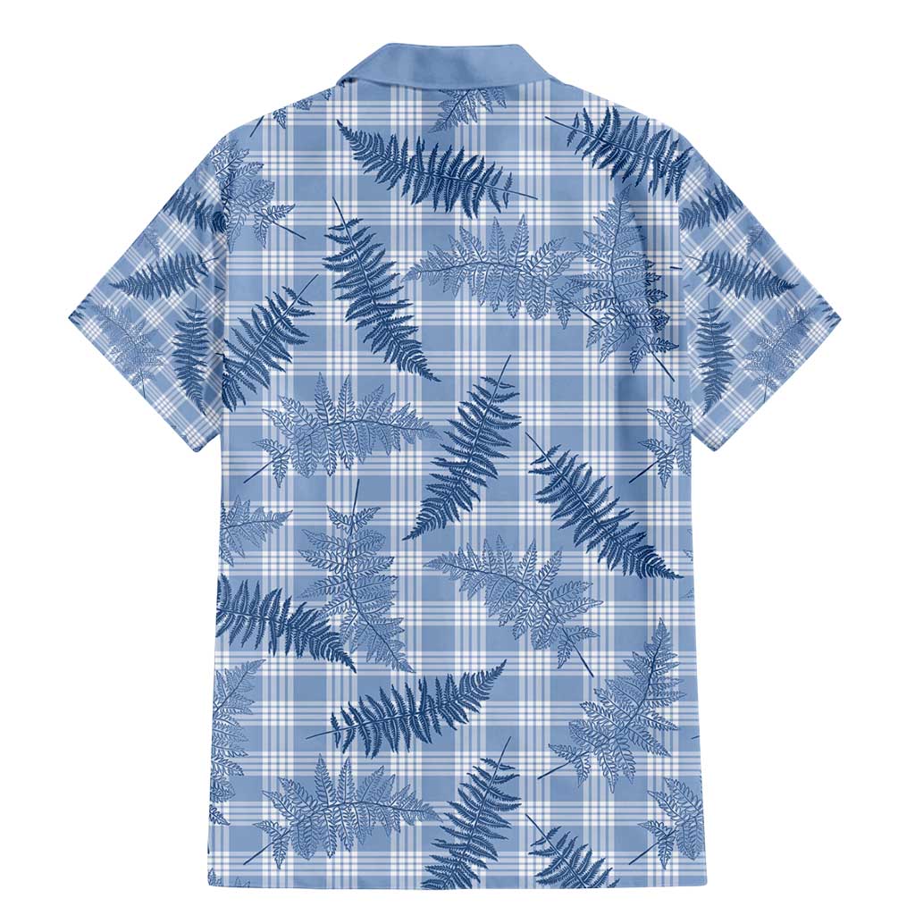 Blue Palaka Hawaii Palapalai Family Matching Mermaid Dress and Hawaiian Shirt Hawaiian Fern - Polynesian Pride