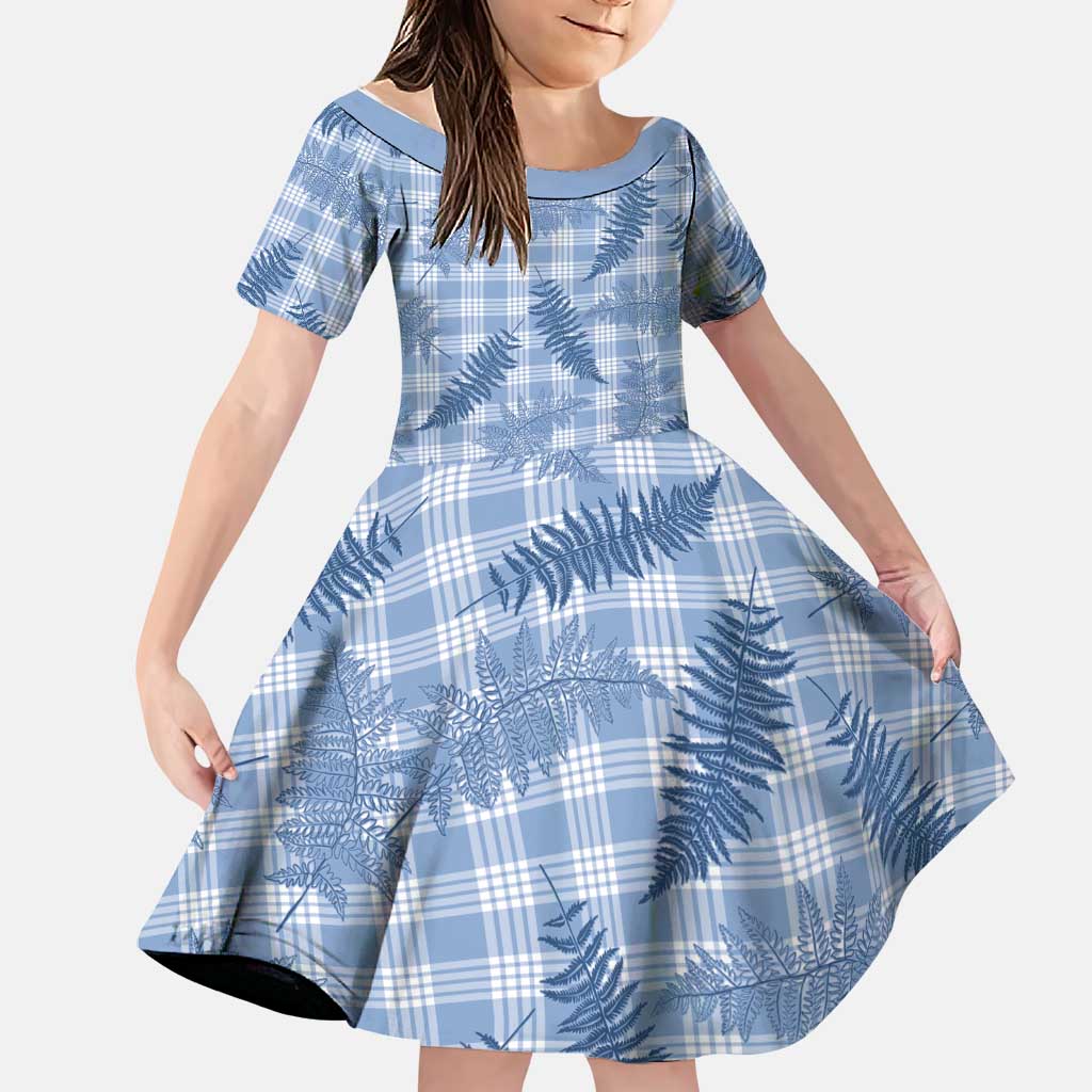 Blue Palaka Hawaii Palapalai Family Matching Puletasi and Hawaiian Shirt Hawaiian Fern - Polynesian Pride