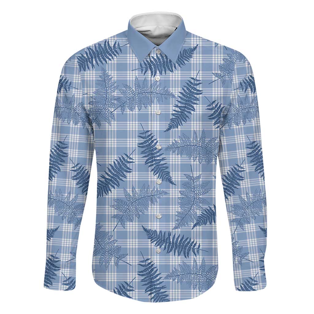 Blue Palaka Hawaii Palapalai Family Matching Puletasi and Hawaiian Shirt Hawaiian Fern - Polynesian Pride