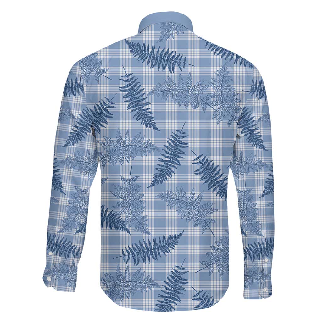 Blue Palaka Hawaii Palapalai Family Matching Puletasi and Hawaiian Shirt Hawaiian Fern - Polynesian Pride