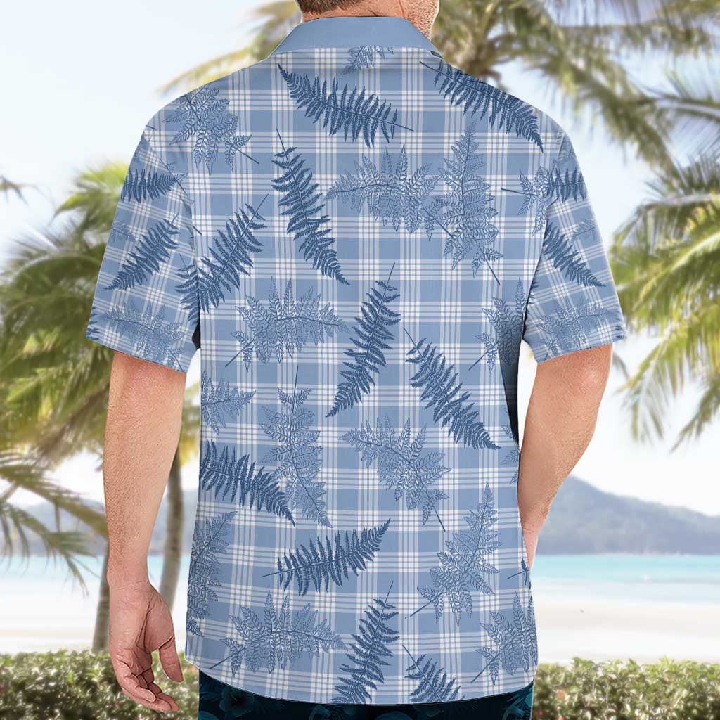 Blue Palaka Hawaii Palapalai Hawaiian Shirt Hawaiian Fern - Polynesian Pride