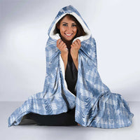 Blue Palaka Hawaii Palapalai Hooded Blanket Hawaiian Fern LT14 - Polynesian Pride