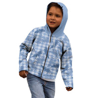 Blue Palaka Hawaii Palapalai Kid Hoodie Hawaiian Fern - Polynesian Pride