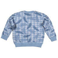 Blue Palaka Hawaii Palapalai Kid Ugly Christmas Sweater Hawaiian Fern - Polynesian Pride