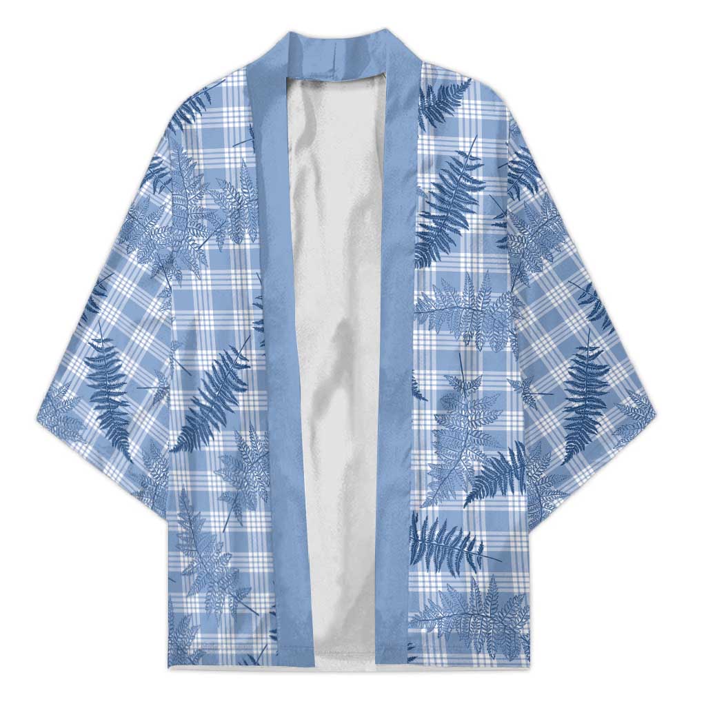 Blue Palaka Hawaii Palapalai Kimono Hawaiian Fern - Polynesian Pride