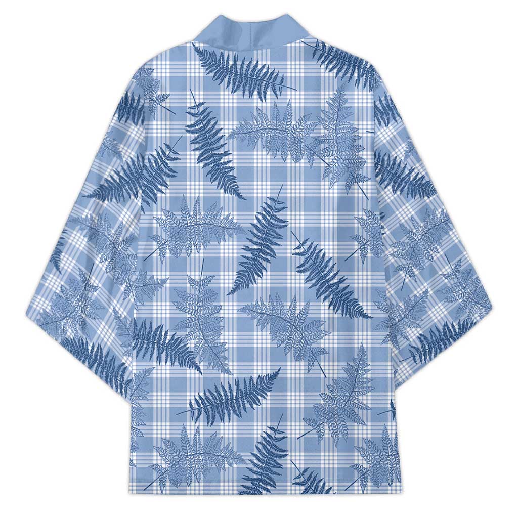 Blue Palaka Hawaii Palapalai Kimono Hawaiian Fern - Polynesian Pride