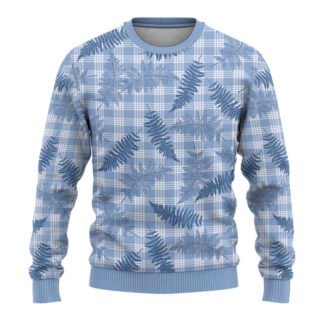 Blue Palaka Hawaii Palapalai Ugly Christmas Sweater Hawaiian Fern - Polynesian Pride