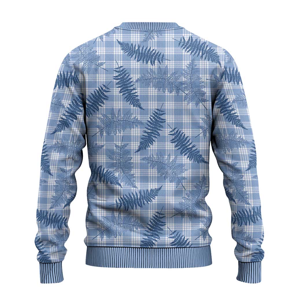 Blue Palaka Hawaii Palapalai Ugly Christmas Sweater Hawaiian Fern - Polynesian Pride