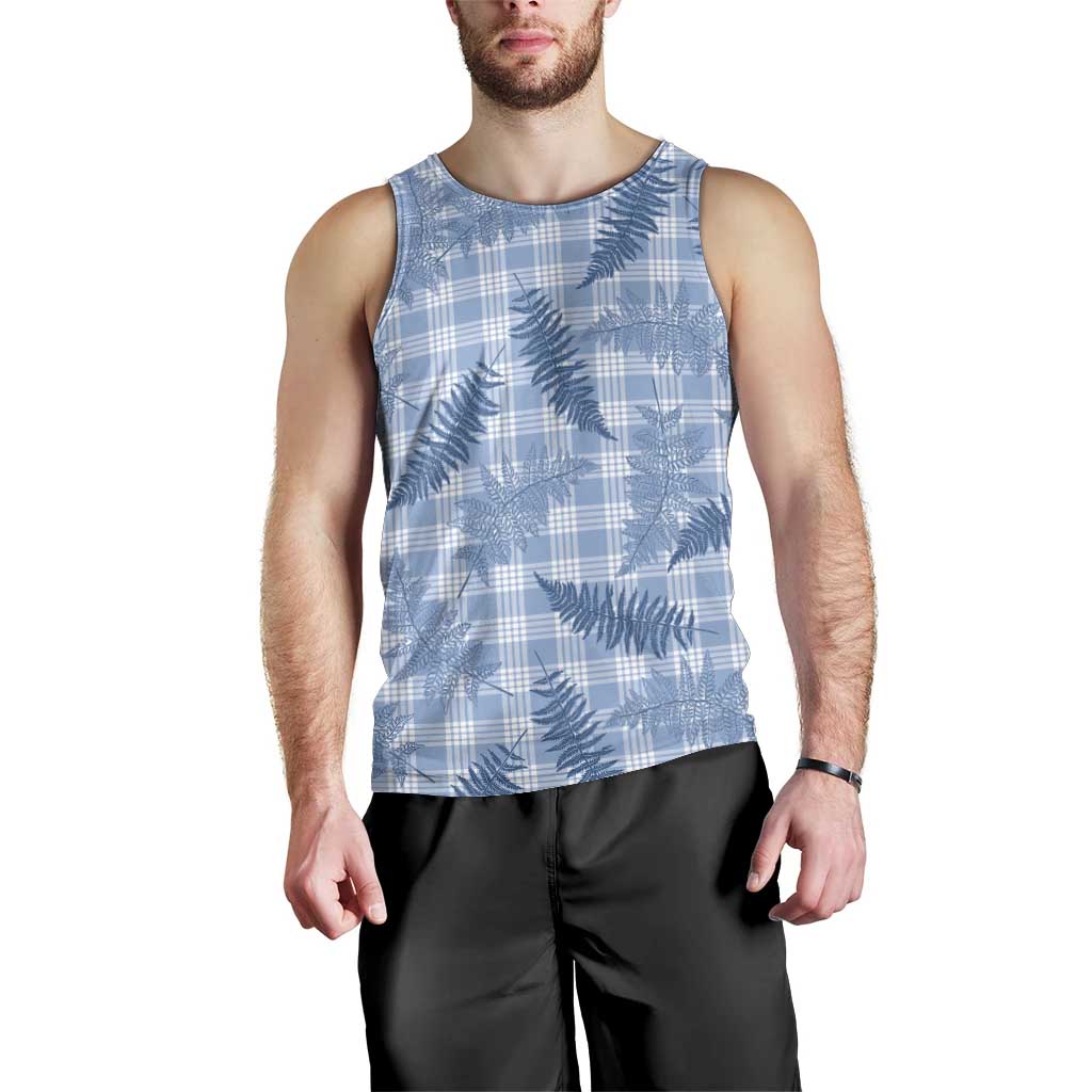 Blue Palaka Hawaii Palapalai Men Tank Top Hawaiian Fern LT14 - Polynesian Pride